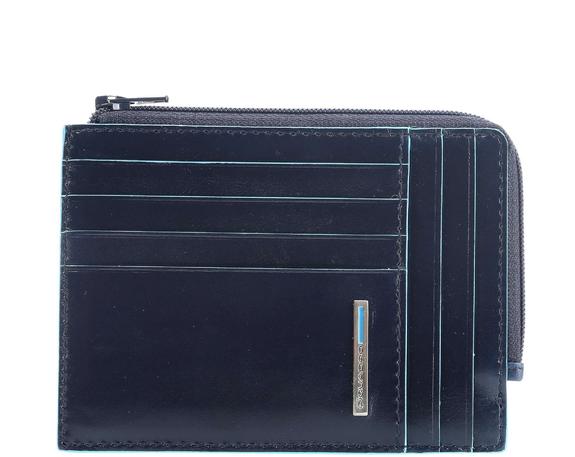 PIQUADRO BLUE SQUARE Ledergeldbörse mit RFID Blau - Brieftaschen Herren