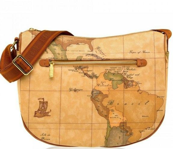 ALVIERO MARTINI PRIMA CLASSE ALVIERO MARTINI 1 ^ CLASS GEO CLASSIC, Umhängetasche NATÜRLICH - Damentaschen