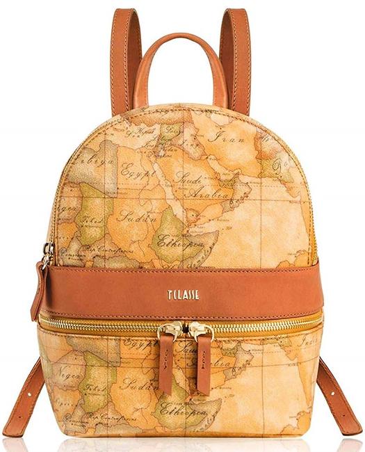 ALVIERO MARTINI PRIMA CLASSE ALVIERO MARTINI 1 ^ CLASS Schulterrucksack mit Geo Classic Print NATÜRLICH - Damentaschen