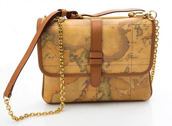 ALVIERO MARTINI PRIMA CLASSE Geo Classic Tasche mit abnehmbarem Schulterriemen NATÜRLICH - Damentaschen