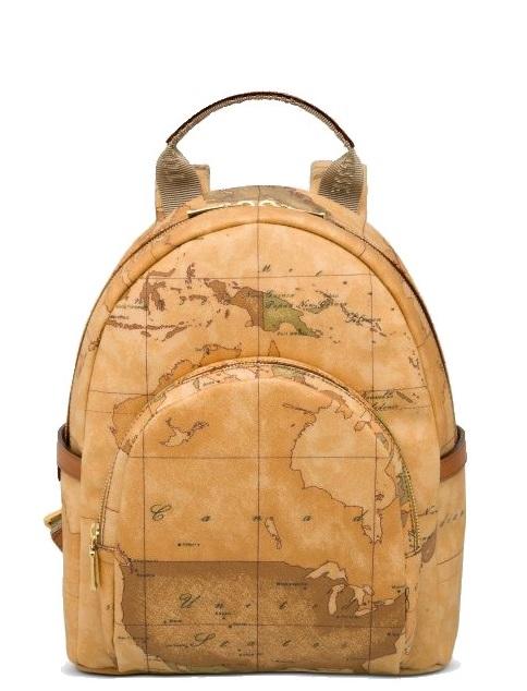 ALVIERO MARTINI PRIMA CLASSE ALVIERO MARTINI 1 ^ CLASS Rucksack mit GEO CLASSIC-Print NATÜRLICH - Damentaschen