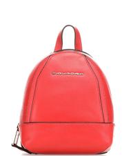 PIQUADRO Muse Mini Mini-Rucksack aus Leder ROT - Damentaschen - 1