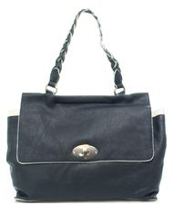 TOSCA BLU Delacroix Einkaufstasche aus strukturiertem Leder Blau - Damentaschen - 1