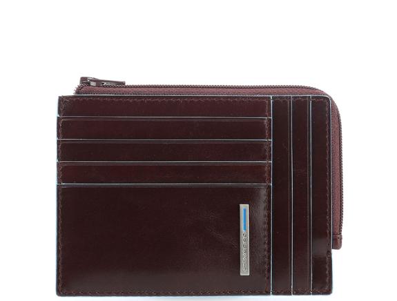 PIQUADRO BLUE SQUARE Ledergeldbörse mit RFID MAHAGONI - Brieftaschen Herren