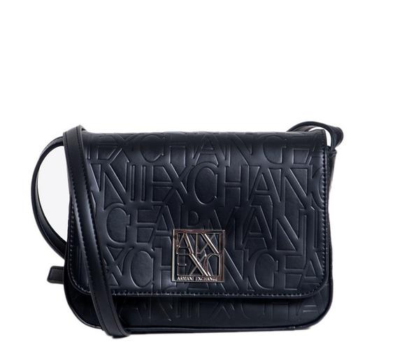 ARMANI EXCHANGE LOGO EMBOSSED Umhängetasche, Logodruck Schwarz - Damentaschen