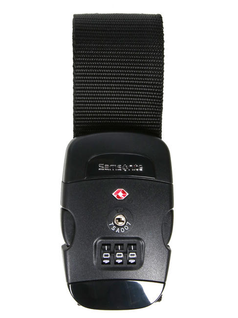 SAMSONITE  GLOBAL TRAVEL TSA-Gepäckgurt, mit Kombination SCHWARZ - Reisezubehör