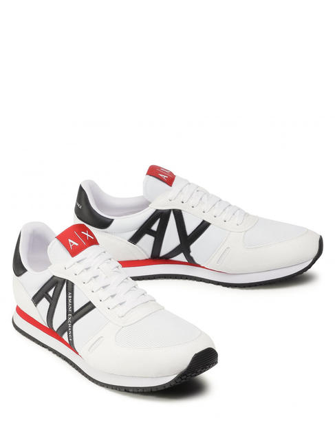 ARMANI EXCHANGE RIO Niedrige Turnschuhe MULTICOLOR / OP.WEISS + SCHWARZ - Herrenschuhe