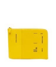 PIQUADRO CAMPIONARIO - TOKYO TOKYO iPad-H&uuml;lle aus Leder Gelb - Tablettmappe &amp; Organizer - 1