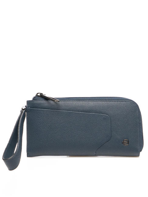 PIQUADRO AKRON Smartphone-Geldbörse / Clutch-Tasche Blau - Brieftaschen Damen