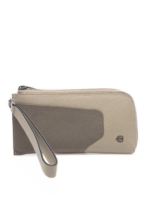 PIQUADRO AKRON Smartphone-Geldbörse / Clutch-Tasche GRAU - Brieftaschen Damen