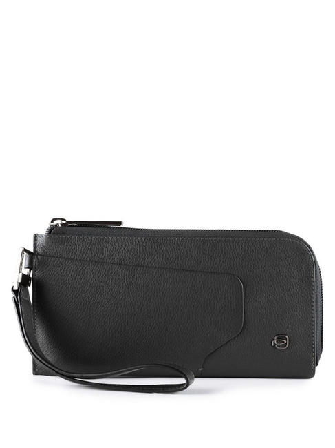 PIQUADRO AKRON Smartphone-Geldbörse / Clutch-Tasche Schwarz - Brieftaschen Damen
