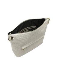 POLLINI Embossed Heritage Umh&auml;ngetasche, mit Schultergurt und Schl&uuml;sselring EIS - Damentaschen - 6