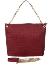 POLLINI Embossed Heritage Umh&auml;ngetasche, mit Schultergurt und Schl&uuml;sselring Burgund - Damentaschen - 3