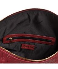 POLLINI Embossed Heritage Umh&auml;ngetasche, mit Schultergurt und Schl&uuml;sselring Burgund - Damentaschen - 4