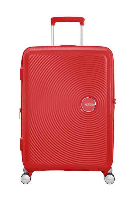 SOUNDBOX SPINNER Mittlerer Trolley, erweiterbar Korallrot - Harte Trolleys