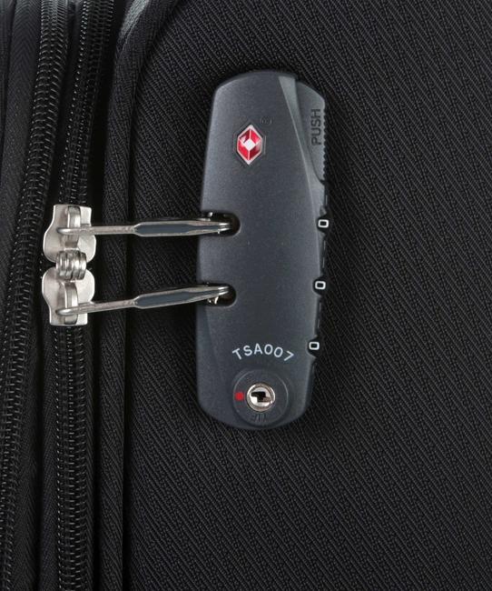 Trolley DYNAMORE-Linie, Handgep&auml;ck, erweiterbar SCHWARZ - Handgep&auml;ck