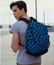INVICTA Rucksack CARLSON Fantasy, 13 "PC-Halter Blaues Plaid - Rucks&auml;cke f&uuml;r Schule &amp; Freizeit - 6
