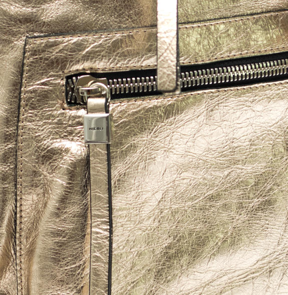Laminato M Rucksack, hergestellt in Italien Platin - Damentaschen