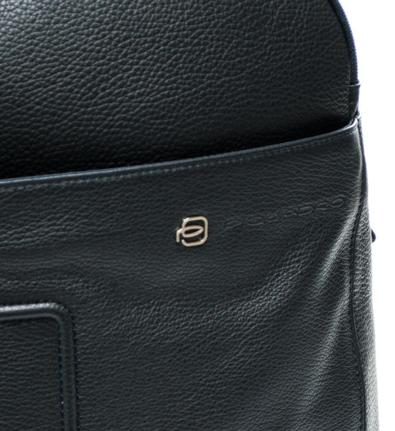 VIBE OUT Lederrucksack, 15,6 "PC-Halterung Blau - PC-Rucksäcke