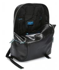 PIQUADRO Rucksack Linie BLUE SQUARE, aus Leder Schwarz - PC-Rucksäcke - 4
