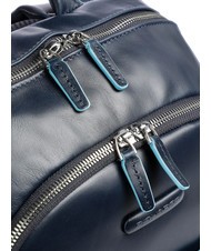 PIQUADRO Rucksack Linie BLUE SQUARE, aus Leder Blau - PC-Rucksäcke - 3