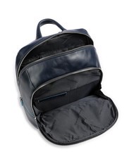 PIQUADRO Rucksack Linie BLUE SQUARE, aus Leder Blau - PC-Rucksäcke - 4