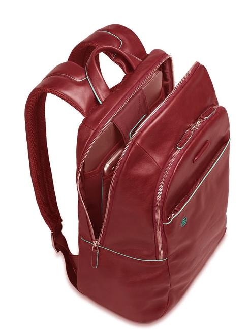 Rucksack Linie BLUE SQUARE, aus Leder ROT - PC-Rucksäcke