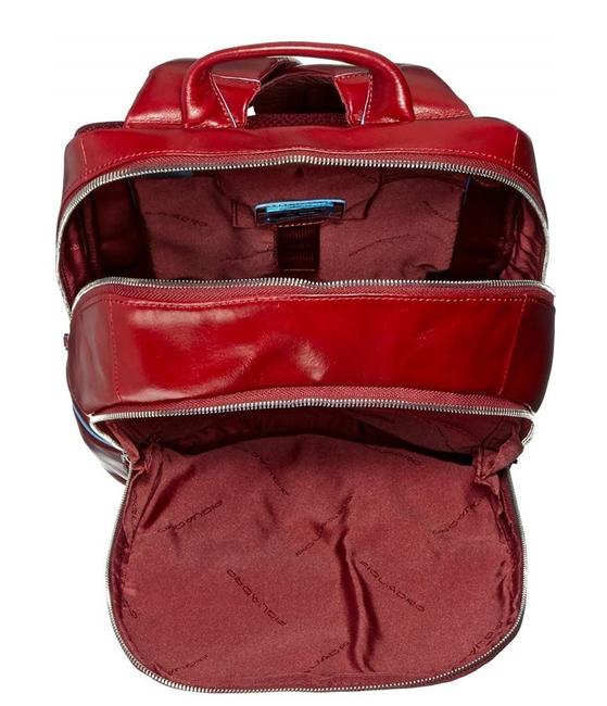 Rucksack Linie BLUE SQUARE, aus Leder ROT - PC-Rucksäcke