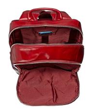 PIQUADRO Rucksack Linie BLUE SQUARE, aus Leder ROT - PC-Rucksäcke - 4