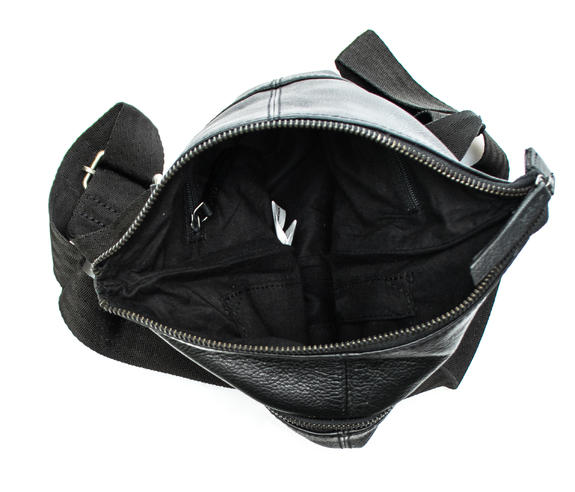 Bürste Leder SCHWARZ - Umhängetaschen Herren