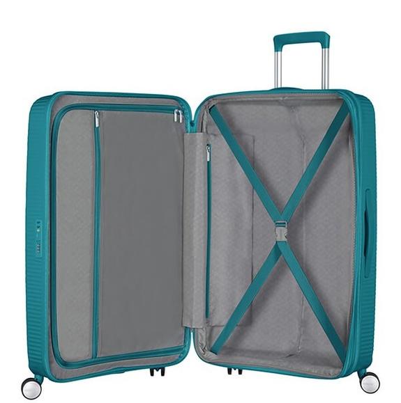 SOUNDBOX SPINNER Mittlerer Trolley, erweiterbar JADEGR&Uuml;N - Harte Trolleys