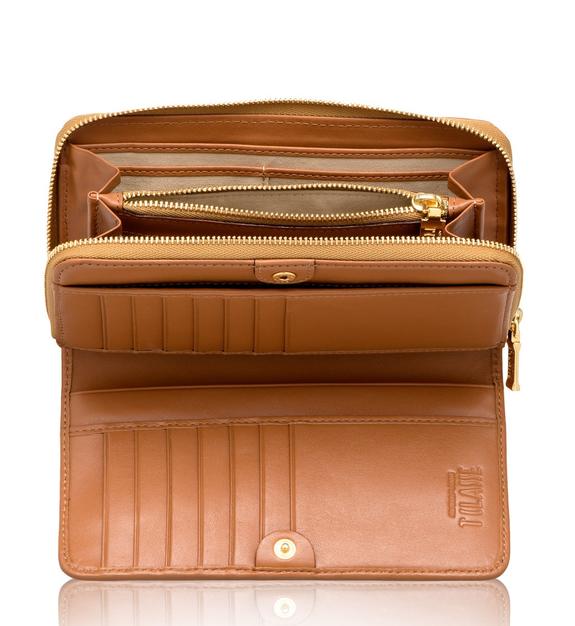 Geldbörse GEO CLASSIC, Rundum-Reißverschluss NATÜRLICH - Brieftaschen Damen