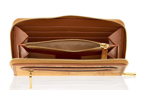 Geldbörse GEO CLASSIC, Zip Around, ultradünn NATÜRLICH - Brieftaschen Damen