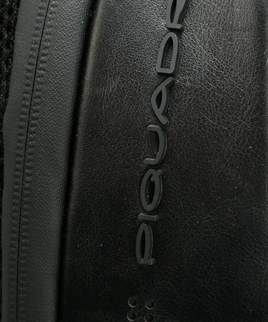 Rucksack URBAN FAST-CHECK, 15,6-Zoll-PC-Halterung, aus Leder Schwarz - PC-Rucksäcke