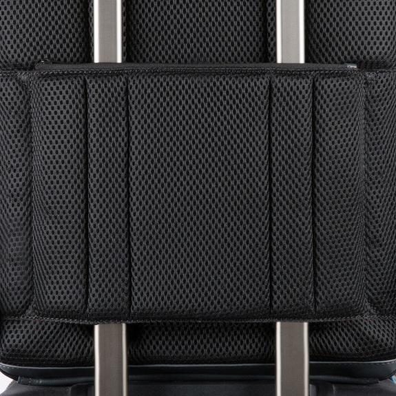 Rucksack URBAN FAST-CHECK, 15,6-Zoll-PC-Halterung, aus Leder Schwarz - PC-Rucksäcke