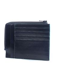 PIQUADRO BLUE SQUARE Ledergeldbörse mit RFID Blau - Brieftaschen Herren - 2
