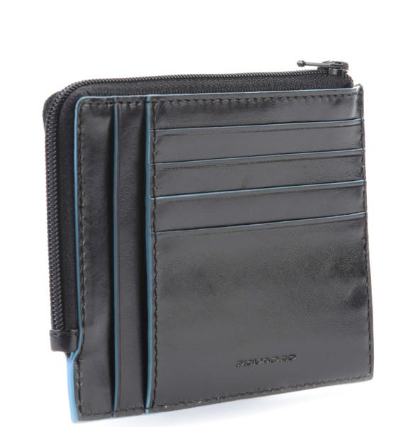 BLUE SQUARE Ledergeldbörse mit RFID Schwarz - Brieftaschen Herren
