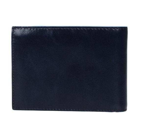 Geldbörse BLUE SQUARE, aus Leder, mit RFID Blau - Brieftaschen Herren