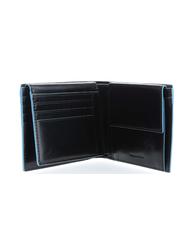 PIQUADRO Geldbörse BLAUES QUADRAT, aus Leder, mit Überschlag Schwarz - Brieftaschen Herren - 2