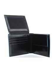 PIQUADRO Geldbörse BLAUES QUADRAT, aus Leder, mit Überschlag Schwarz - Brieftaschen Herren - 3