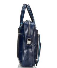 PIQUADRO Ordner BLUE SQUARE, aus Leder, 14 "PC-Halter Blau - Arbeitstaschen - 3