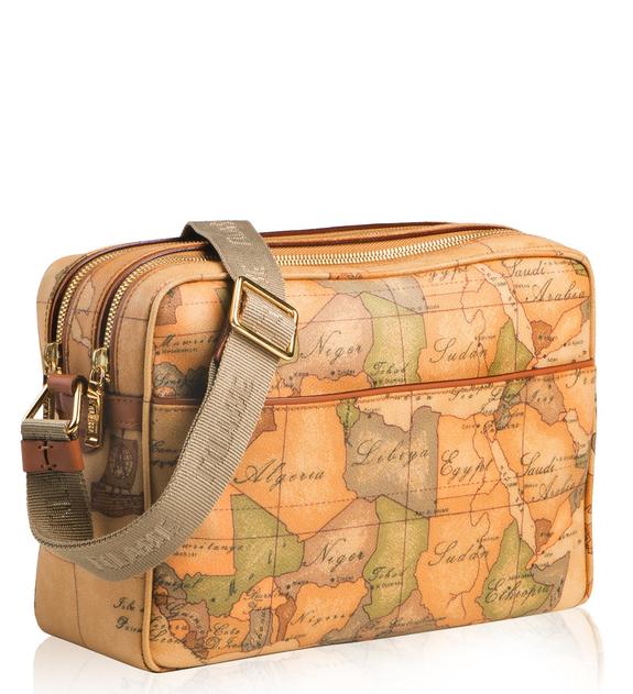 New Basic Umhängetasche, Geo Classic-Print NATÜRLICH - Damentaschen