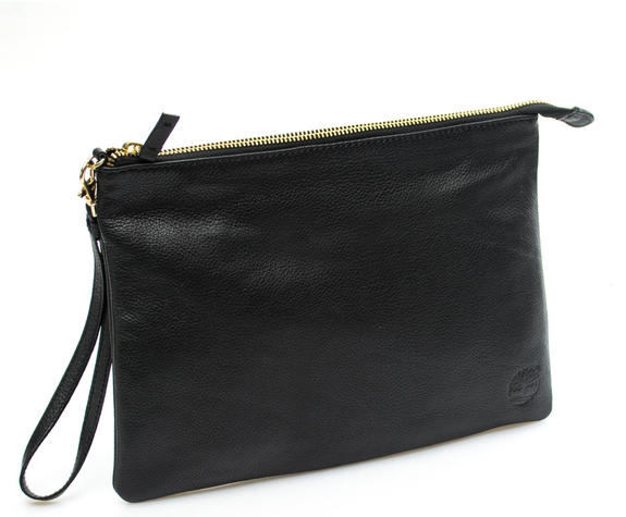 Clutch mit Manschette, aus Leder SCHWARZ - Damentaschen