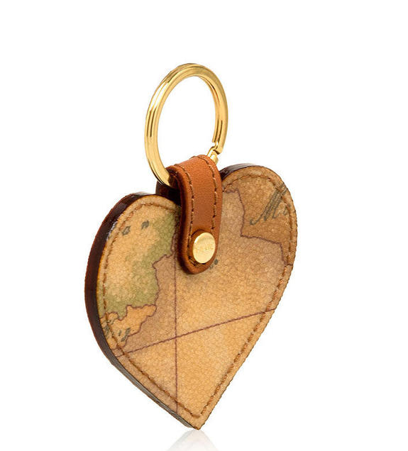 ALVIERO MARTINI 1 ^ CLASS Herz-Schlüsselanhänger, GEO-Print NATÜRLICH - Schlüsselanhänger und Schlüsseletuis