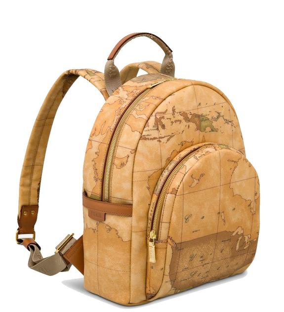 ALVIERO MARTINI 1 ^ CLASS Rucksack mit GEO CLASSIC-Print NATÜRLICH - Damentaschen