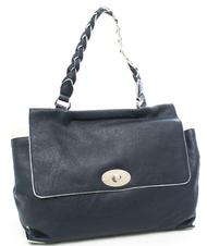 TOSCA BLU Delacroix Einkaufstasche aus strukturiertem Leder Blau - Damentaschen - 2