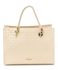POLLINI Embossed Heritage Handtasche, mit Schulterriemen, aus Lackleder Nackt - Damentaschen - 2