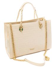 POLLINI Embossed Heritage Handtasche, mit Schulterriemen, aus Lackleder Nackt - Damentaschen - 3