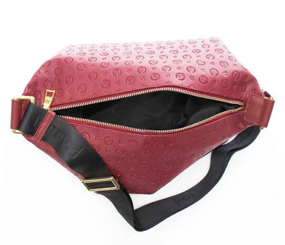 Heritage Embossed Schultertasche Burgund - Damentaschen