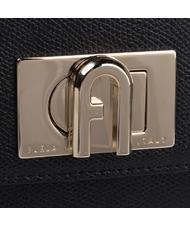 FURLA 1927 Small Umhängetasche aus Leder Schwarz - Damentaschen - 4